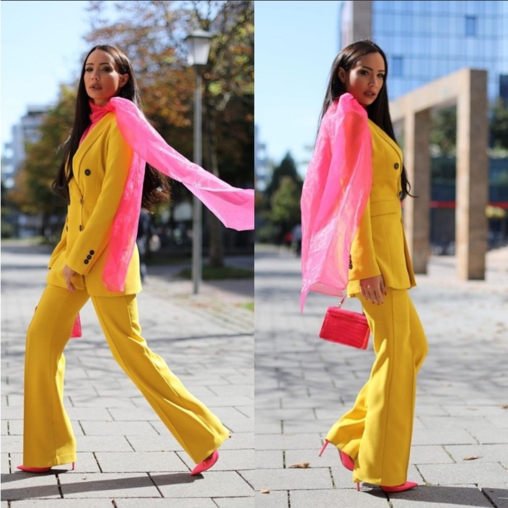 Zara bloggers fave wide leg dress pant
